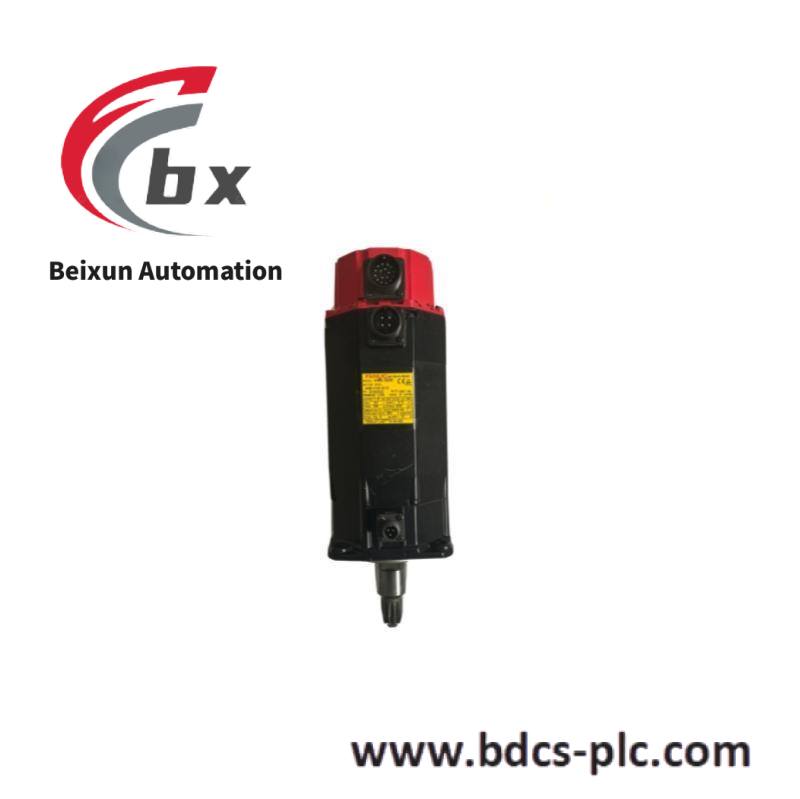 ge_fanuc_a06b-0163-b175_servo_motor.jpeg Fanuc A06B-0163-B175AC Alpha M9/3000 Brake Servo Motor