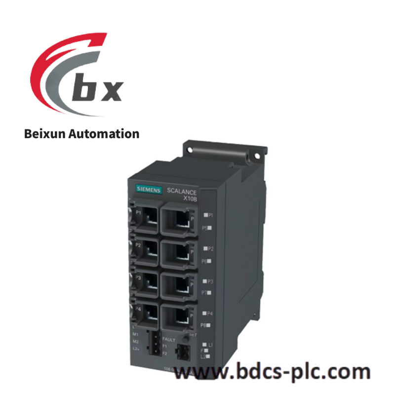 6gk5108-0ba00-2aa3_siemens_scalance_x108.png SIEMENS 6GK5108-0BA00-2AA3 Managed Industrial Ethernet Switch
