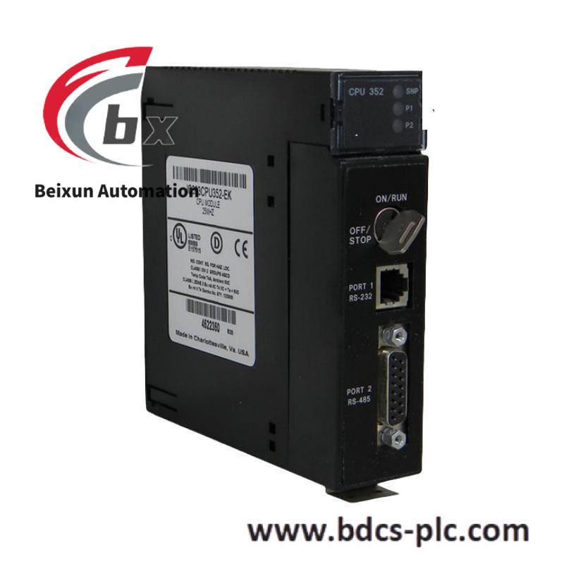 ic693cpu352_ge_single_slot_cpu_module.jpg GE IC693CPU352 CPU Module for Industrial Automation Control Systems